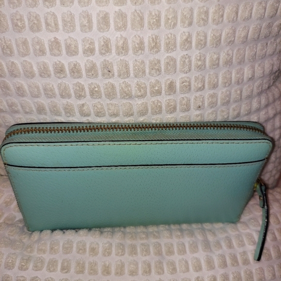 Kate Spade Light Blue Parchment Leather Wallet - Picture 4 of 10